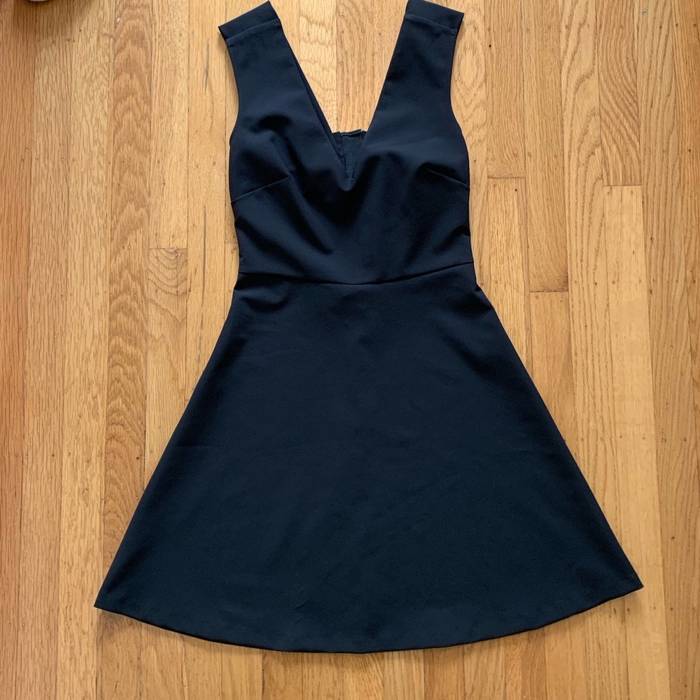 Black Zara Cocktail Dress with Bow Detail